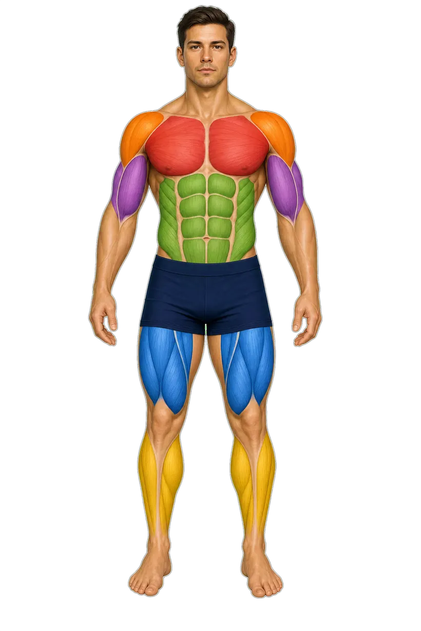 Anatomia maschile fronte